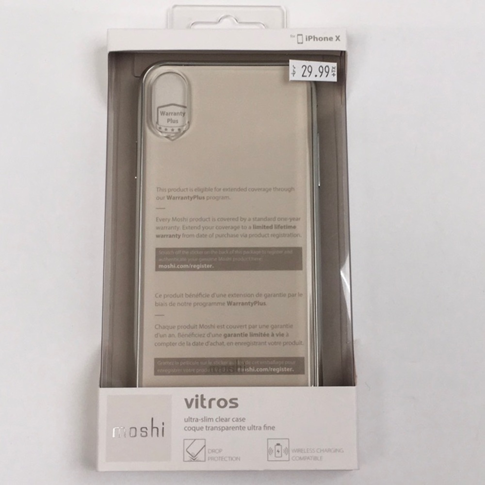 Moshi Vitros ultra-slim Case for iPhone X - clear